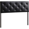 Baxton Studio Baltimore Modern Queen Black Faux Leather Upholstered Headboard 106-5361